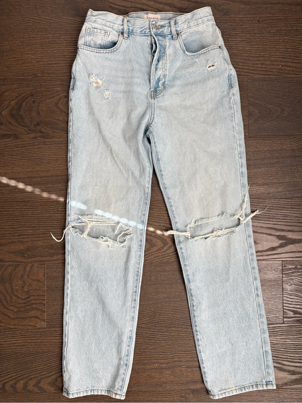 Pacsun High Rise Light Wash Dad Jeans